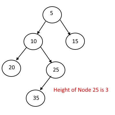Get The Height Of a Node