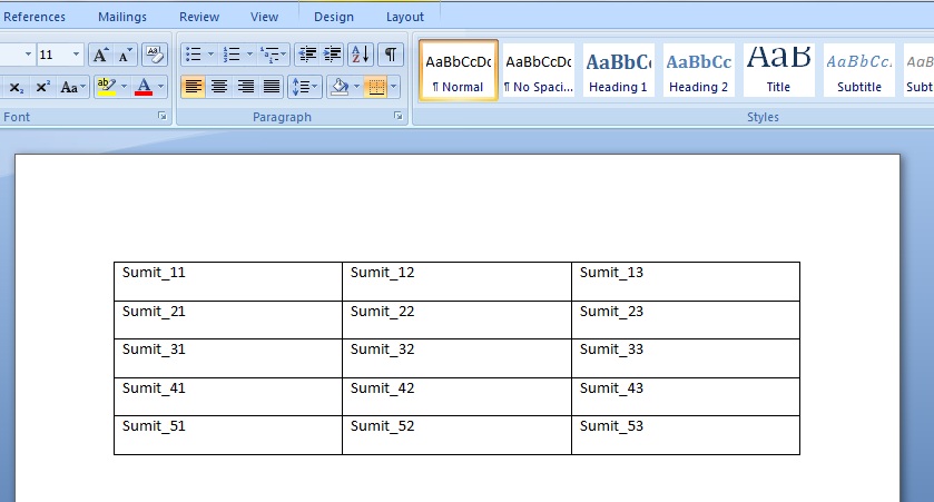 Excel - VBA-Excel: Add Table and fill data to the Word document